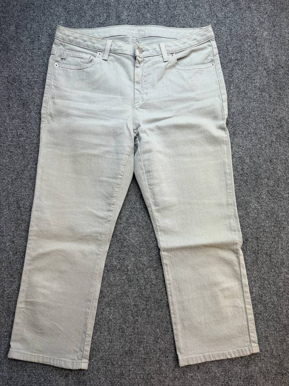 Michael Kors Women’s Size 6 Gray Stretch Denim Capri Jeans Mid Rise